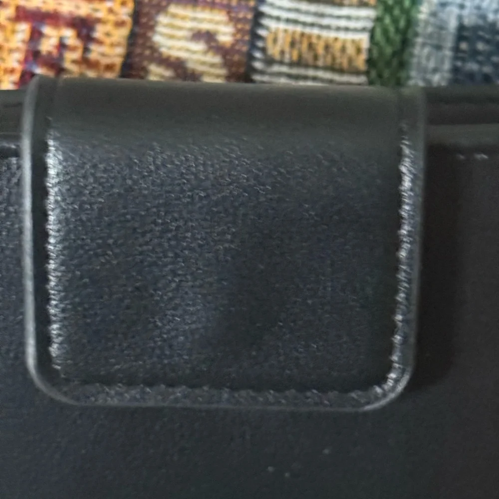 French Connection Black Leather Accessory